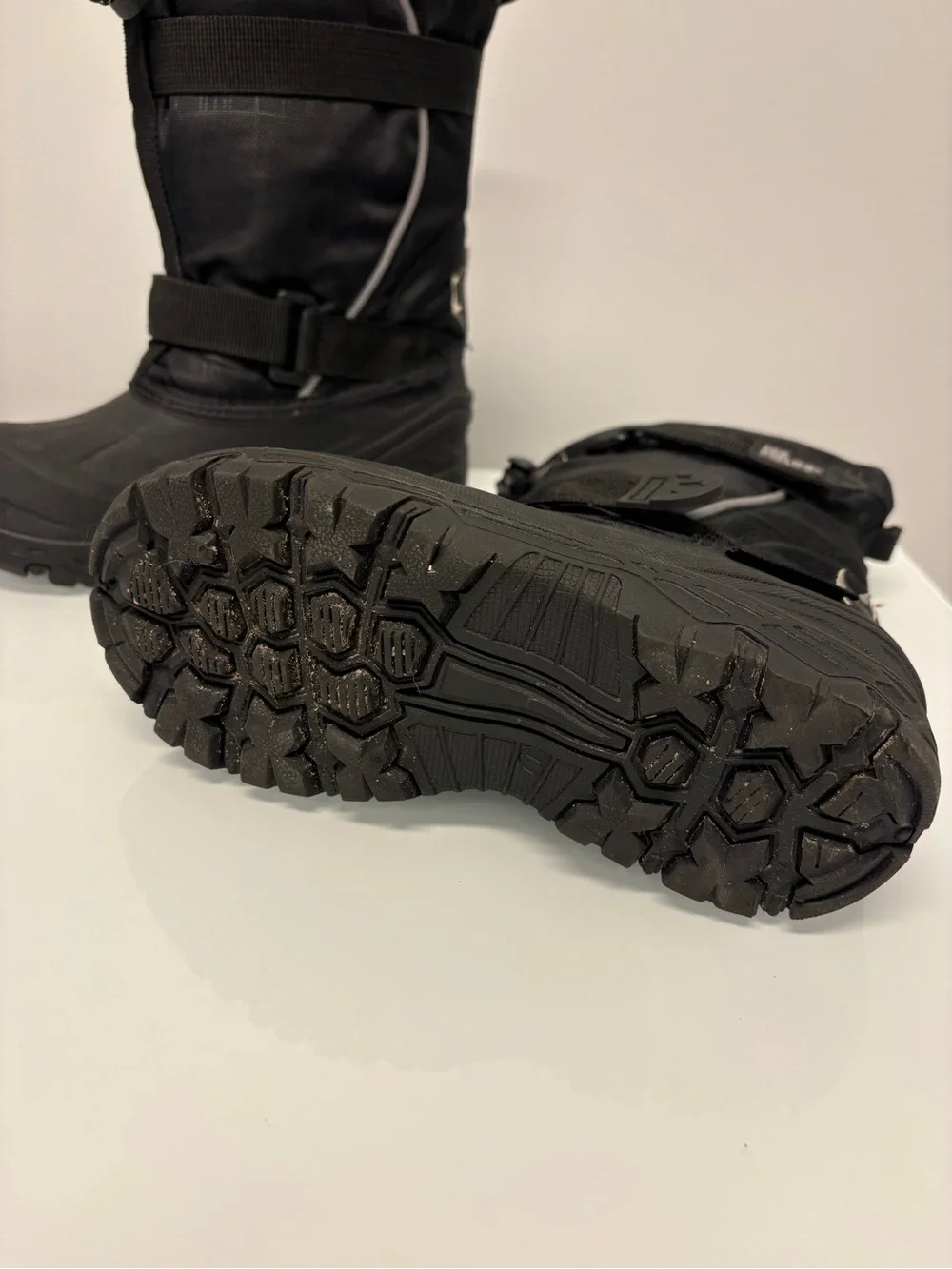 Kids snow boots size 1 boys girls Ice Fields waterproof warm